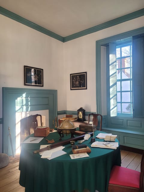 The interiors of the George Wythe House